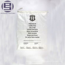 Saco de embalagem de plástico transparente com fundo plano